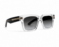 Okulary przeciwsłoneczne YouNick Big Star Fusion transparent-black, oprawa z włoskiego acetatu