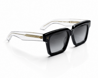 Okulary przeciwsłoneczne YouNick Big Star Fusion black-transparent, oprawa z włoskiego acetatu