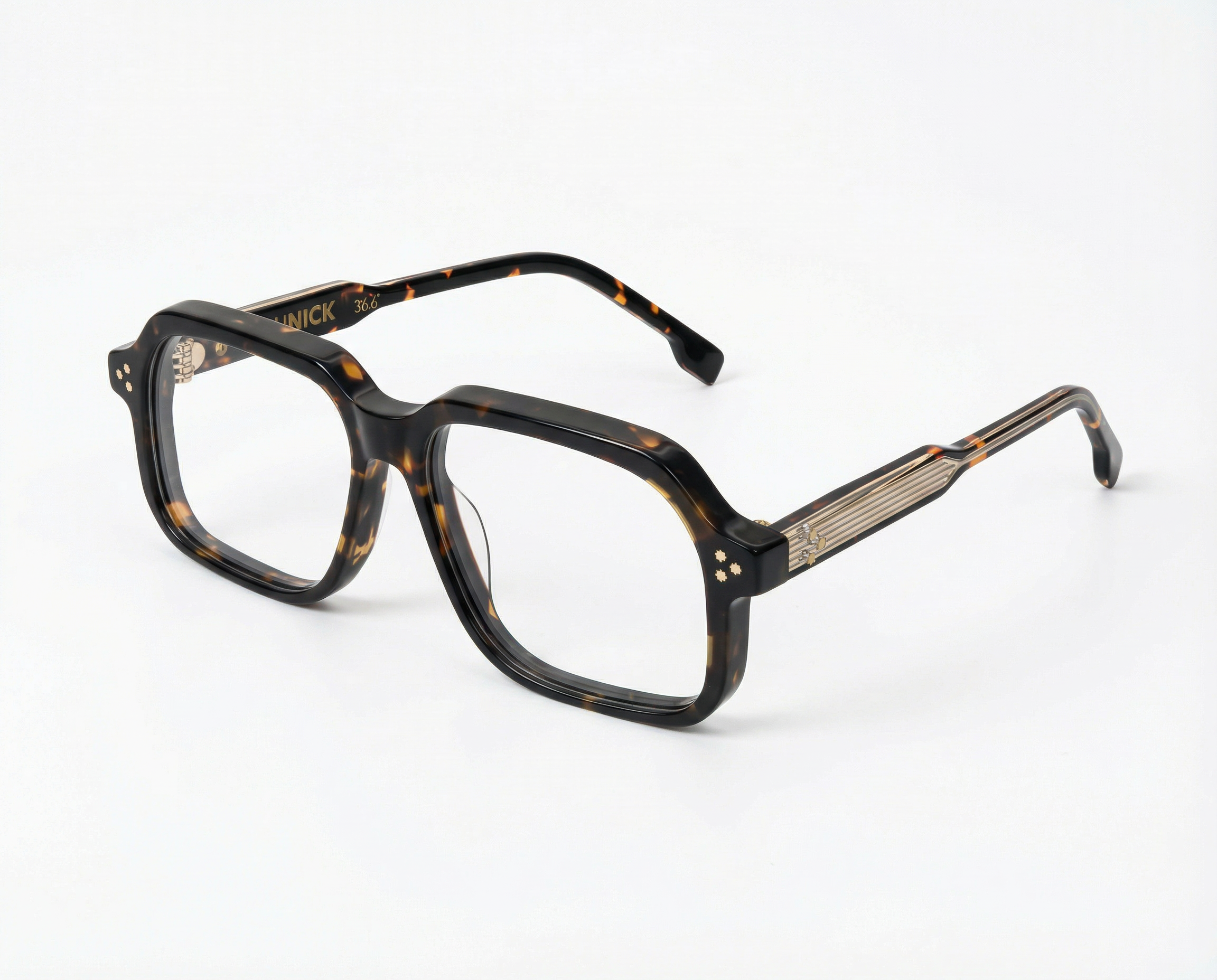 Okulary korekcyjne YouNick Driver w kolorze Havana Brown, oprawa z włoskiego acetatu