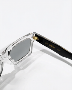 YouNick Big Star Fusion transparent-black sunglasses, close-up