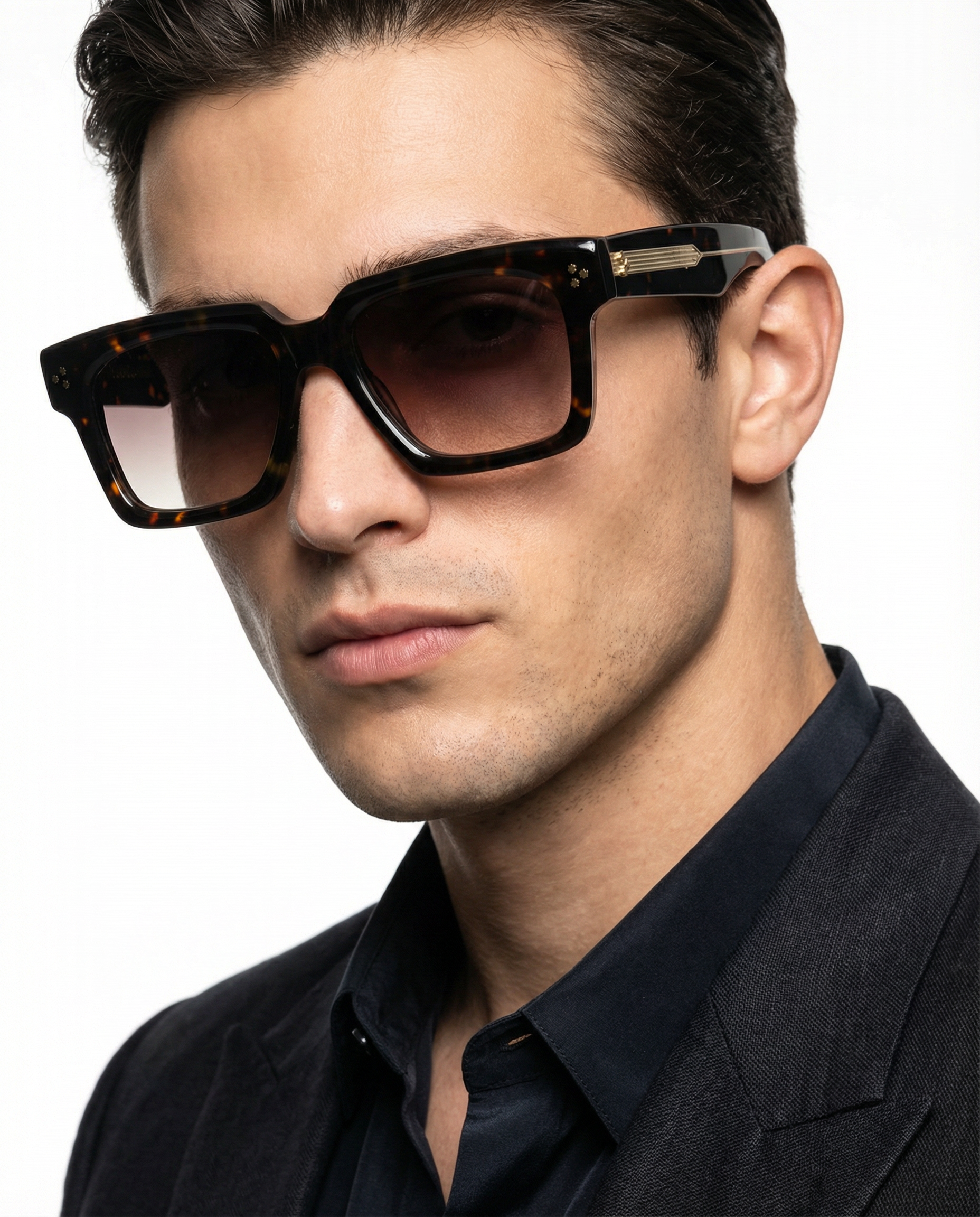 Okulary przeciwsłoneczne YouNick Big Star Havana Brown, kadr wizerunkowy